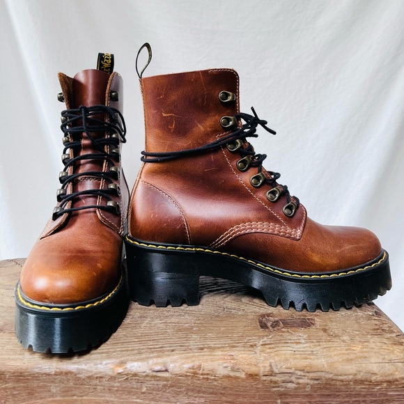 Dr. Martens Shoes Dr Martens Leona Lug Sole Platform Lace Up Boot